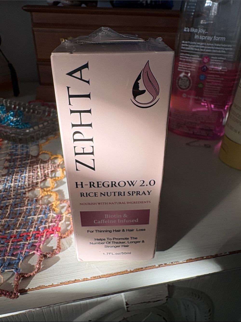 Zephta for hair H- REGROW Rice Nutri Spray 1.7 oz. Lot of 2